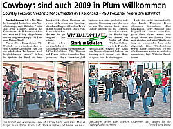 Artikel aus dem Westfalen Blatt vom 19.08.2008